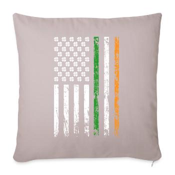 American Flag Patriotic St. Patrick's Day - Sofa pillowcase 17,3'' x 17,3'' (45 x 45 cm) - light taupe - Front