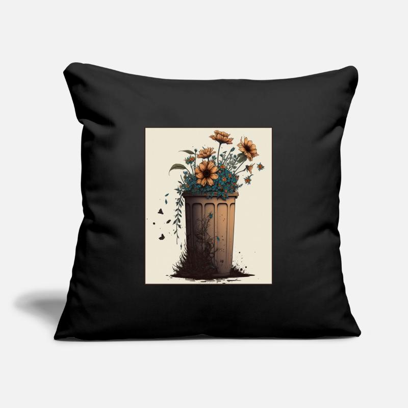 Garbage Plants Pollution Environment Climate Sofa pillowcase 17,3'' x 17,3'' (45 x 45 cm)