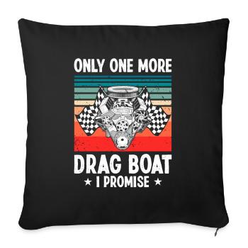 Conception de bateaux de dragster pour les plaisanciers de course - Housse de coussin décorative 45 x 45 cm - noir - Devant