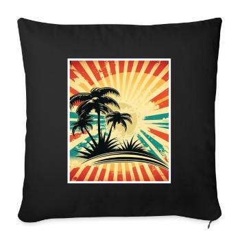 Quoi de neuf Plages Beach Célébrations des vacances d’été - Housse de coussin décorative 45 x 45 cm - noir - Devant