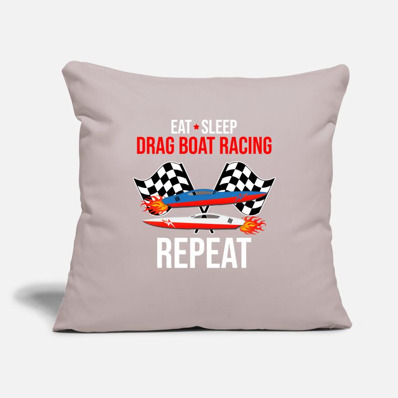 Conception de bateaux de dragster pour les plaisanciers de course Housse de coussin décorative 45 x 45 cm