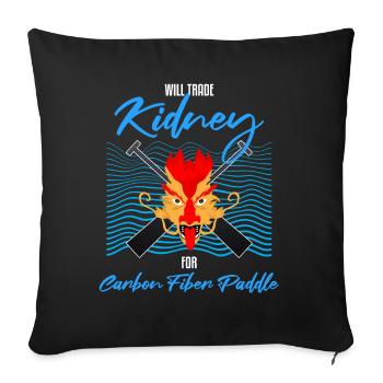 Dragon Boat Race Festival for Dragon Boat - Sofa pillowcase 17,3'' x 17,3'' (45 x 45 cm) - black - Front