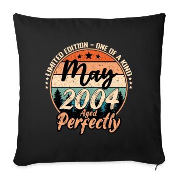 May 2004 anniversary 2004 legends May - Sofa pillowcase 17,3'' x 17,3'' (45 x 45 cm) - black - Front