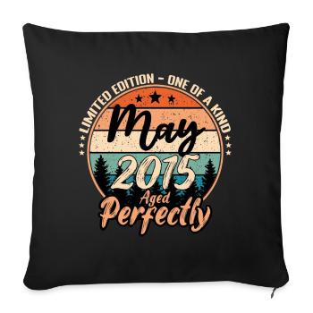 May 2015 anniversary 2015 legends May - Sofa pillowcase 17,3'' x 17,3'' (45 x 45 cm) - black - Front