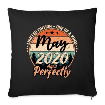 Mai 2020 Jubiläum 2020 Legenden Mai - Sofakissenbezug 45 x 45 cm - Schwarz - Vorne