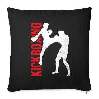 Kickboxing - Sofakissenbezug 45 x 45 cm - Schwarz - Vorne