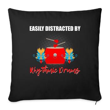 Dragon Boat Race Festival for Dragon Boat - Sofa pillowcase 17,3'' x 17,3'' (45 x 45 cm) - black - Front