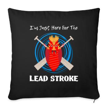 Chinese Boat Race for Dragon Boat Trainers - Sofa pillowcase 17,3'' x 17,3'' (45 x 45 cm) - black - Front