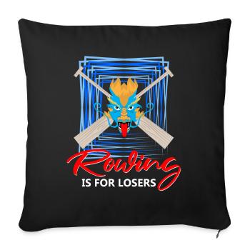Chinese Boat Race for Dragon Boat Trainers - Sofa pillowcase 17,3'' x 17,3'' (45 x 45 cm) - black - Front