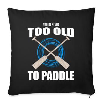 Dragon Boat Racing Design for Dragon Boating - Sofa pillowcase 17,3'' x 17,3'' (45 x 45 cm) - black - Front