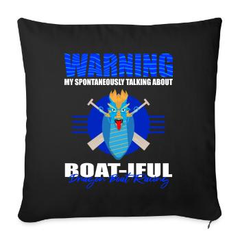 Chinese Boat Race for Dragon Boat Trainers - Sofa pillowcase 17,3'' x 17,3'' (45 x 45 cm) - black - Front