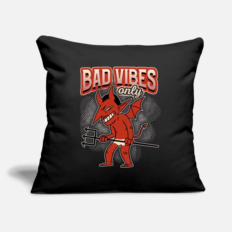 Funny saying with devil-devil, Devil Satan Sofa pillowcase 17,3'' x 17,3'' (45 x 45 cm)