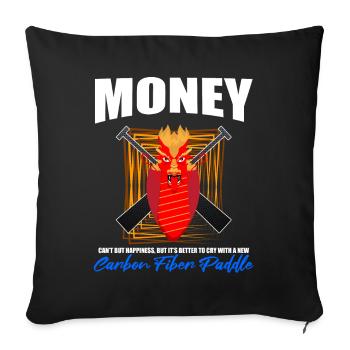 Dragon boating theme for dragon boat paddling - Sofa pillowcase 17,3'' x 17,3'' (45 x 45 cm) - black - Front