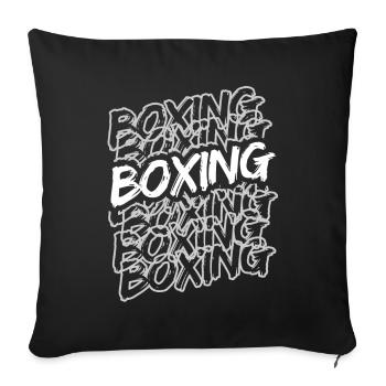 Boxsport Boxing - Sofakissenbezug 45 x 45 cm - Schwarz - Vorne