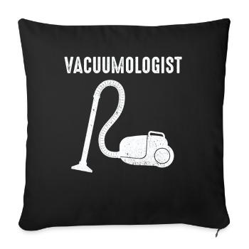 Aspirateur Vacuumlogist - Housse de coussin décorative 45 x 45 cm - noir - Devant