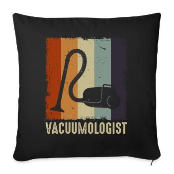 Aspirateur aspirateur - Housse de coussin décorative 45 x 45 cm - noir - Devant