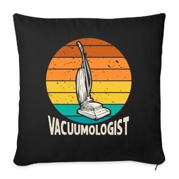 Aspirateur Vacuumlogist - Housse de coussin décorative 45 x 45 cm - noir - Devant