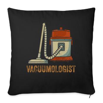Aspirateur Vacuumlogist - Housse de coussin décorative 45 x 45 cm - noir - Devant