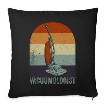 Aspirateur Vacuumlogist - Housse de coussin décorative 45 x 45 cm - noir - Devant