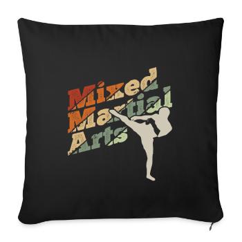 Mixed Martial Arts MMA - Sofakissenbezug 45 x 45 cm - Schwarz - Vorne