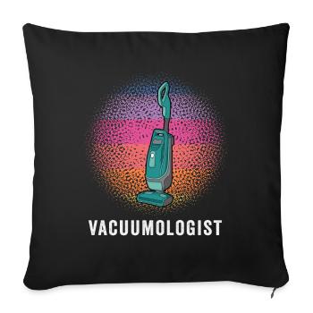 Aspirateur aspirateur - Housse de coussin décorative 45 x 45 cm - noir - Devant