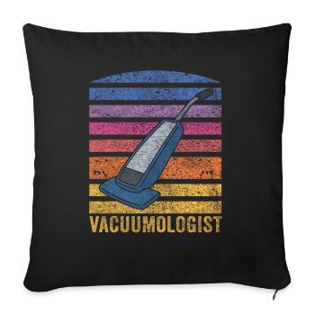 Aspirateur aspirateur - Housse de coussin décorative 45 x 45 cm - noir - Devant