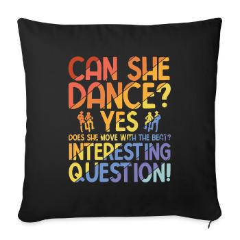 Breakdancing Tanzen für Tänzer - Sofakissenbezug 45 x 45 cm - Schwarz - Vorne