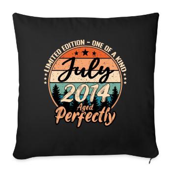 Juli 2014 Jubiläum 2014 Legenden Juli - Sofakissenbezug 45 x 45 cm - Schwarz - Vorne