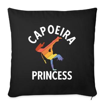 Capoeira - Sofakissenbezug 45 x 45 cm - Schwarz - Vorne