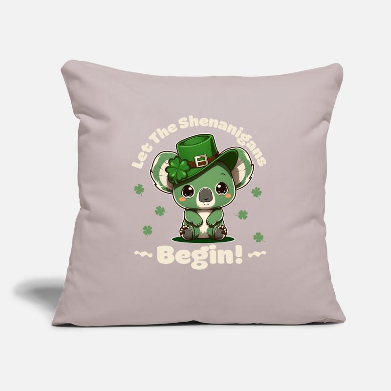 let the shenanigans begin Kleeblatt St Patricks Sofa pillowcase 17,3'' x 17,3'' (45 x 45 cm)