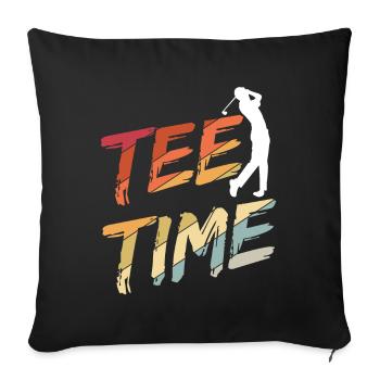 Golfplatz zum Golfen Golf - Sofakissenbezug 45 x 45 cm - Schwarz - Vorne