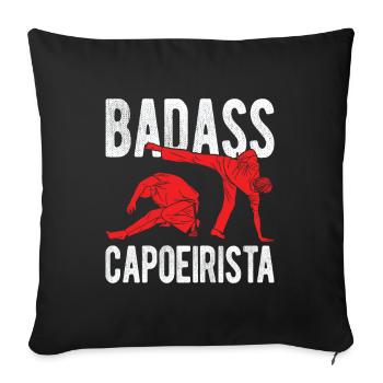Capoeira - Sofakissenbezug 45 x 45 cm - Schwarz - Vorne