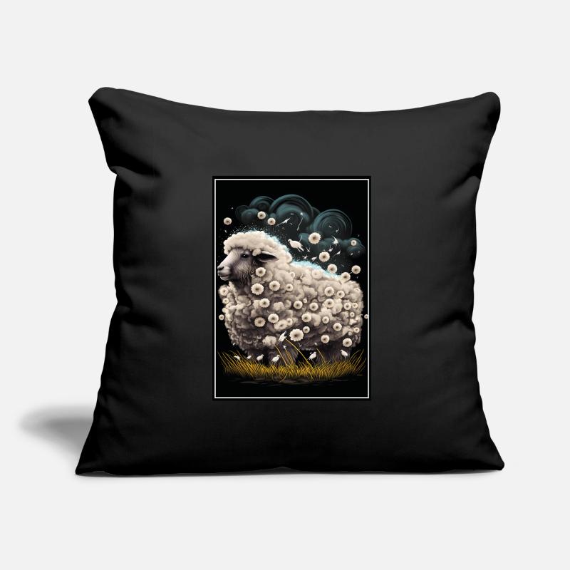 Sheep wool Sheep's wool Dandelion Sofa pillowcase 17,3'' x 17,3'' (45 x 45 cm)