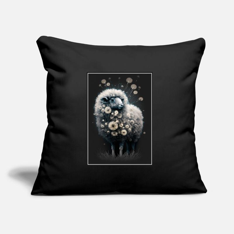 Sheep wool Sheep's wool Dandelion Sofa pillowcase 17,3'' x 17,3'' (45 x 45 cm)