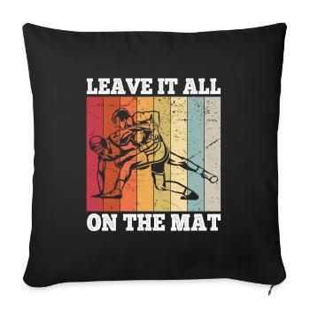 Grappling Martial Arts Wrestling - Sofakissenbezug 45 x 45 cm - Schwarz - Vorne