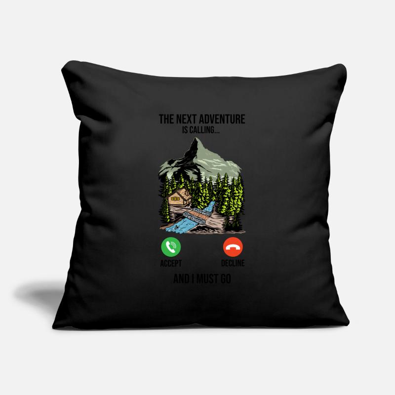 Das Nächste Abenteuer Ruft Wanderer Camp Sofakissenbezug 45 x 45 cm