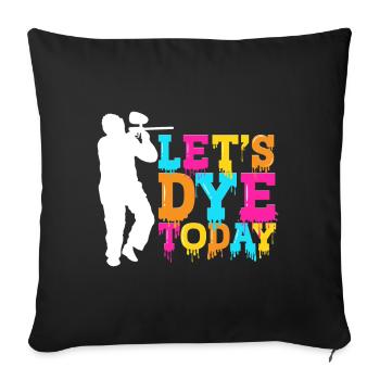 Let's Dye Today Silhouette Team Athletes - Sofa pillowcase 17,3'' x 17,3'' (45 x 45 cm) - black - Front