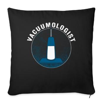 Aspirateur aspirateur - Housse de coussin décorative 45 x 45 cm - noir - Devant