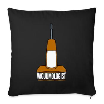Aspirateur aspirateur - Housse de coussin décorative 45 x 45 cm - noir - Devant