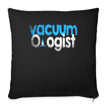 Aspirateur aspirateur - Housse de coussin décorative 45 x 45 cm - noir - Devant