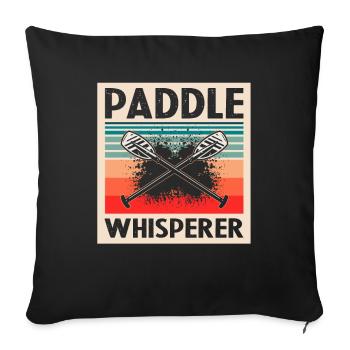 Dragon Boat Racing Theme for Dragon Boating - Sofa pillowcase 17,3'' x 17,3'' (45 x 45 cm) - black - Front