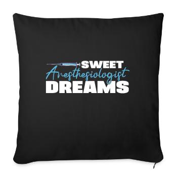 Sweet Anesthesiologist Dreams Nurse Anesthetist - Sofa pillowcase 17,3'' x 17,3'' (45 x 45 cm) - black - Front