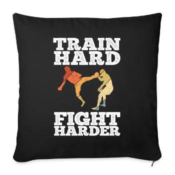 Kickboxing - Sofakissenbezug 45 x 45 cm - Schwarz - Vorne