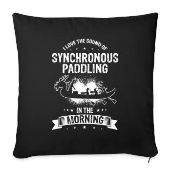 Dragon Boat Racing Theme for Dragon Boating - Sofa pillowcase 17,3'' x 17,3'' (45 x 45 cm) - black - Front