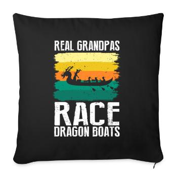 Chinese Boat Race for Dragon Boat Trainers - Sofa pillowcase 17,3'' x 17,3'' (45 x 45 cm) - black - Front