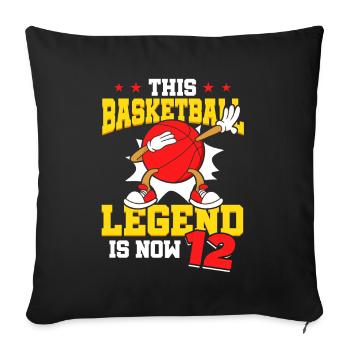 Cette légende du basketball a maintenant 12 Sports Kid - Housse de coussin décorative 45 x 45 cm - noir - Devant