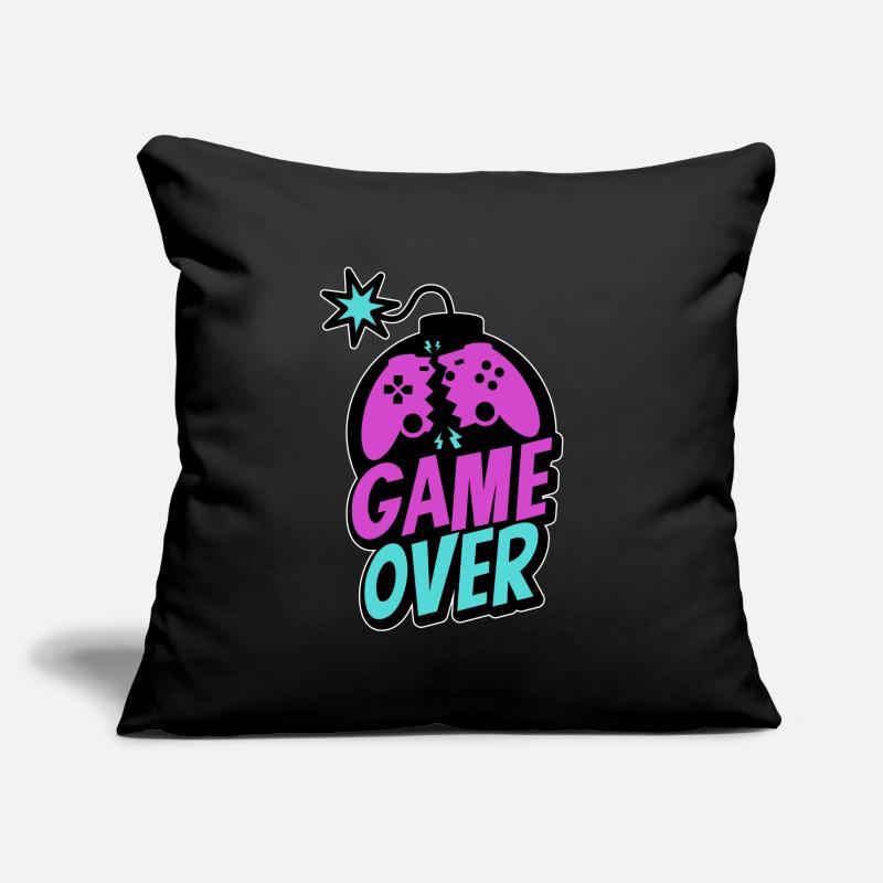 Game Over Controller Konsole Zocker Pro Gaming Sofakissenbezug 45 x 45 cm