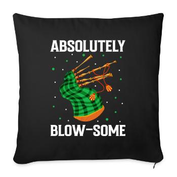 Bagpipe teacher quote and bagpipe players - Sofa pillowcase 17,3'' x 17,3'' (45 x 45 cm) - black - Front