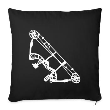 Bogenschießen Archery - Sofakissenbezug 45 x 45 cm - Schwarz - Vorne