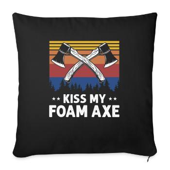 Jeu de rôle en direct pour PNJ et jeu de rôle RPG - Housse de coussin décorative 45 x 45 cm - noir - Devant